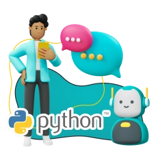 Умный чат-бот на Python на Telegram - КИБЕРшкола программирования для детей, компьютерные курсы для школьников, начинающих и подростков - KIBERone г. {city_im}