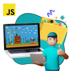 JavaScript + AI. Проектное обучение + геймификация + AI-помощники - КИБЕРшкола программирования для детей, компьютерные курсы для школьников, начинающих и подростков - KIBERone г. {city_im}